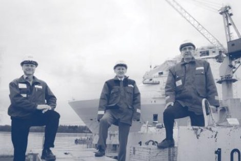 Työryhmässä vasemmalta: Ari Niemelä, Risto Kuusjärvi ja Juhani Sirén.